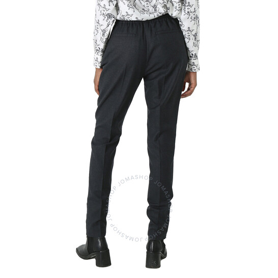 Burberry Dark Grey Melange Wool Lidywhs Trouser, Brand Size