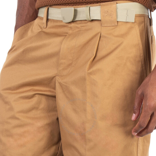 Burberry Darwin EKD Embroidered Cotton Cargo Shorts, Brand