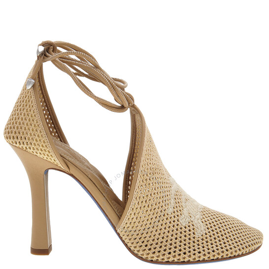 Burberry D'Orsay Mesh Tie Pumps, Brand Size 35.5 ( US Size