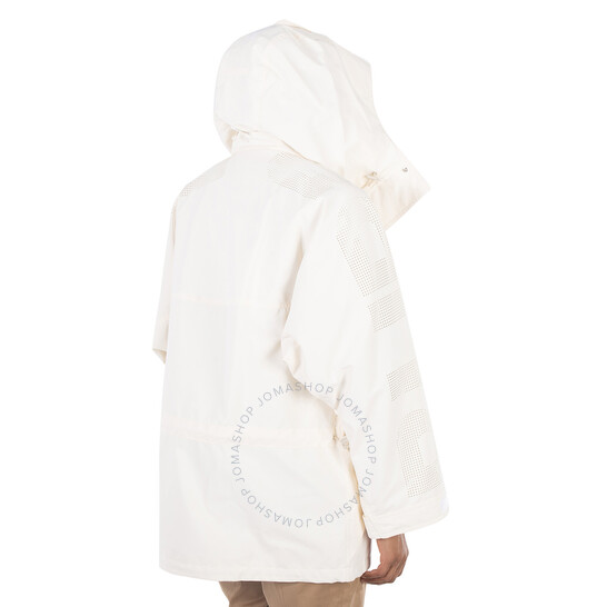 Burberry Drawstring Long-Sleeved Oversized Parka, Size Large