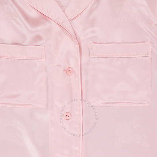 Tシャツ・カットソー Burberry FW23 Pastel pink satin shirt (8071350 B6281) Burberry Pastel Pink Satin Shirt – LOZURI®