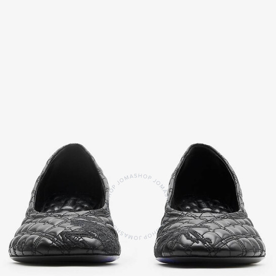 Burberry EKD Leather Baby Pumps, Brand Size 38 ( US Size 8