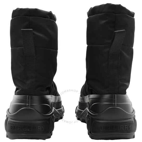 Burberry Embossed Logo Puffy Ankle Boots, Brand Size 42 (US
