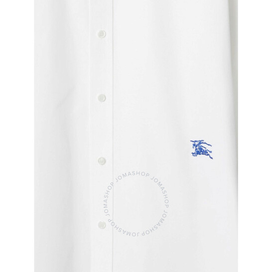 Burberry Embroidered Logo Cotton Shirt, Brand Size 44 (Neck