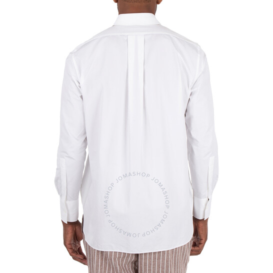 Burberry Embroidered Logo Cotton Shirt, Brand Size 41 (Neck