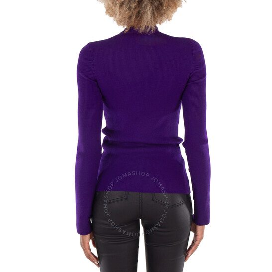 Burberry Equestrian Knight Logo Wool Blend Sweater, Size X