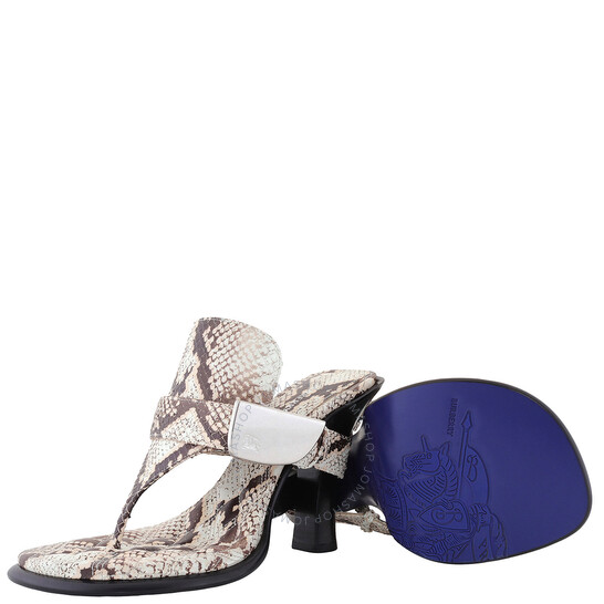 BURBERRY ハフル エクエストリアン ナイト モチフ スニカ Burberry Equestrian Knight Motif Bay Sandals, Brand Size 39
