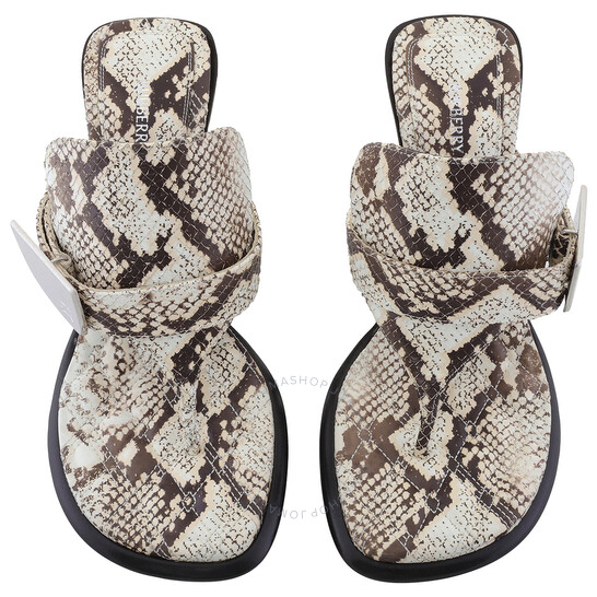 BURBERRY ヘイエクエストリアンナイトストラッフサンタル Burberry Equestrian Knight Motif Bay Sandals, Brand Size 39