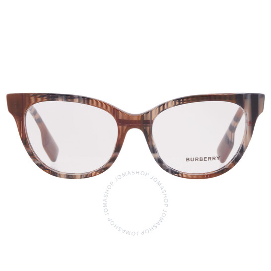 BURBERRY キャットアイクラス BE2375 3966 Burberry Evelyn Demo Cat Eye Ladies Eyeglasses BE2375 3966