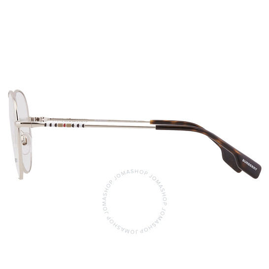 メガネ Burberry Glasses Frame BE1366 1005 Round Silver FELICITY Burberry Felicity Demo Pilot Ladies Eyeglasses BE1366 1005