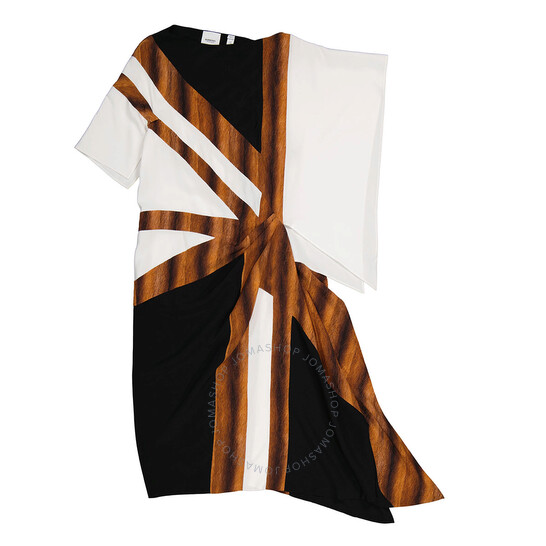 Burberry★素敵！Silk Stripe Dress burberry-ladies-lacedetail-
