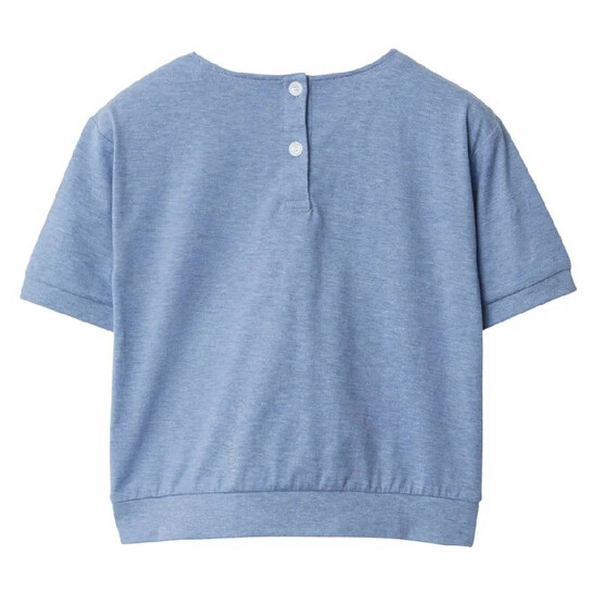 Tシャツ・カットソー Burberry SS25 Logo embroidery shirt (8105133 INDIGO) Blue Embroidered T-Shirt by Burberry on Sale