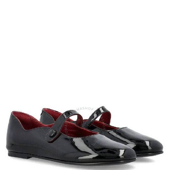 BURBBERY メリージェーン Burberry Girls Seth Leather Mary Jane Leather Flat, Brand
