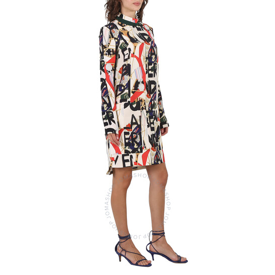 ワンピース Burberry Embroidered Wool Dress Burberry Graffiti Archive Silk and Wool Dress, Brand Size 6