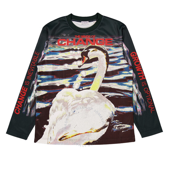 【送料込み】Burberry★8077407 Burberry Graphic-Print Long-Sleeve T-Shirt, Size XX-Small