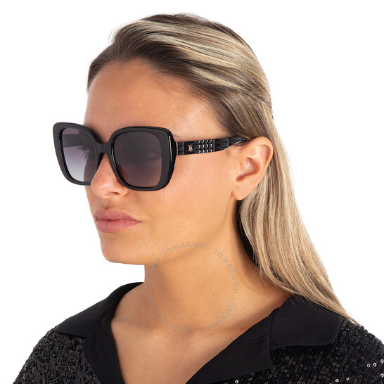 Burberry Gray Gradient Square Ladies Sunglasses