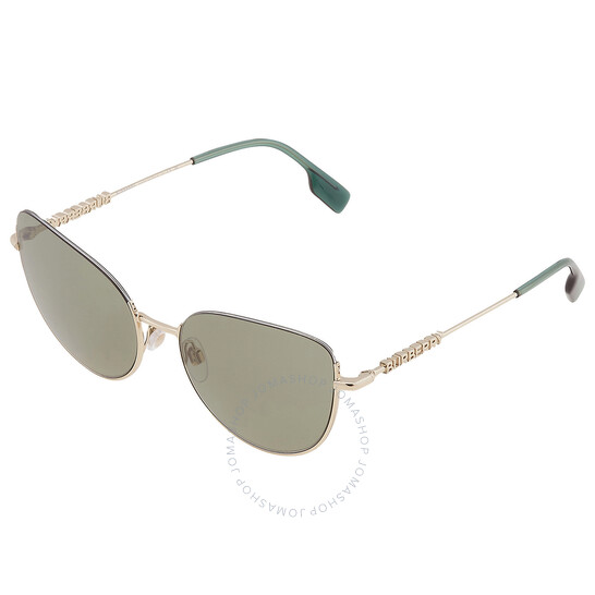 Burberry Harper Green Cat Eye Ladies Sunglasses BE3144 1109