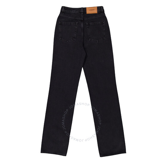 デニム・ジーパン Burberry SS25 Trousers (8099386) Burberry High-Rise Straight-Leg Denim Jeans, Size 25