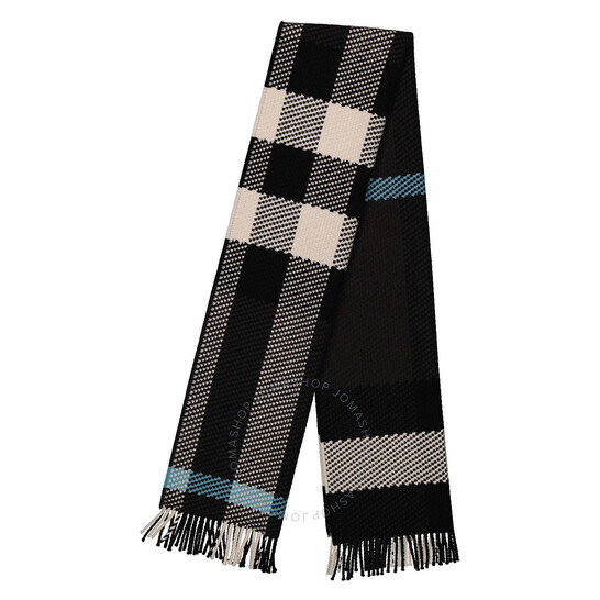 Burberry Jumbo Check Wool Fringed Scarf 8079237