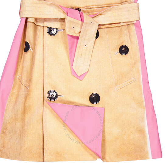 burberry trench coat kids pink