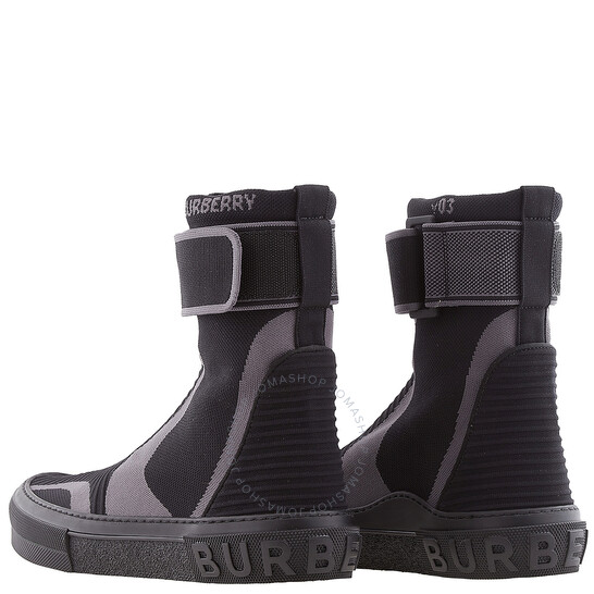 Burberry【フィット感☆Knitted Sub High-Top Sock Sneakers 】 Burberry Knitted Sub High-Top Sock Sneakers, Brand Size 49