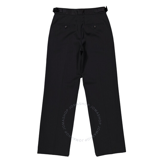 Burberry Ladies Black Lottie Asian Fit Silk Trimmed Wool