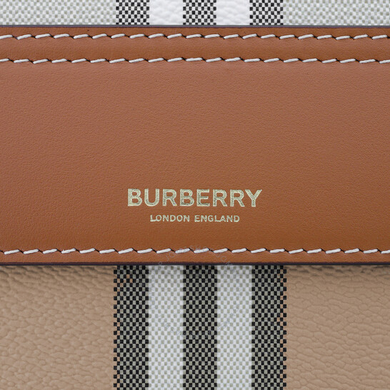 バッグ・カバンその他 BURBERRY Women Bags 8066166 brown Burberry Ladies Briar Brown Check And Leather Mini Pocket
