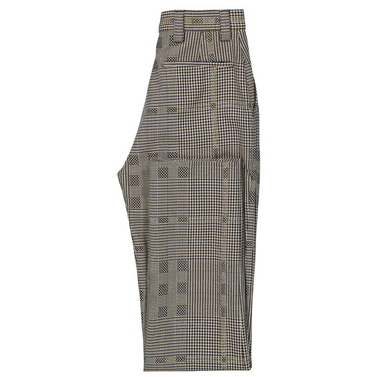 Burberry Ladies Brown Check Wool Jacquard Tailored Trousers
