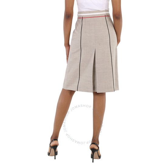 スカート BURBERRY Women Mid Skirts 8106353 B9352 White Burberry Skirt - White - Women | 8106353 | Shop online at THEBS