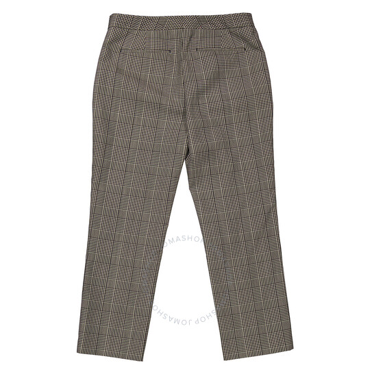 Burberry Ladies Emma Check Technical Tailored Trousers