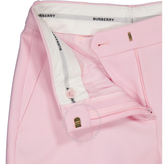 Burberry Ladies Pale Candy Pink Straight-Leg Tailored