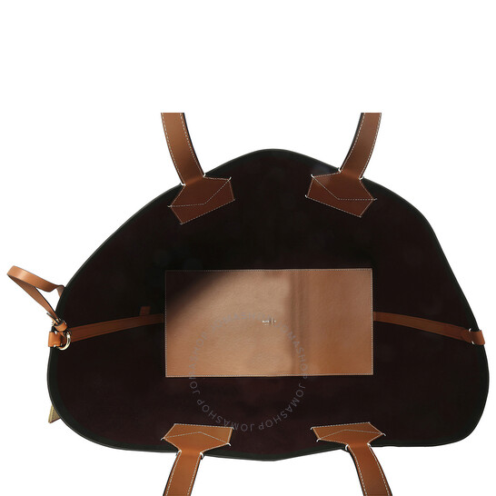 Burberry Large Check Cotton Canvas London Tote Bag - Briar