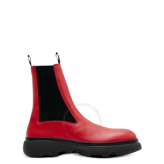 Burberry Leather Creeper Chelsea Boots, Brand Size 36 ( US