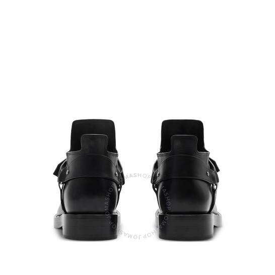 Burberry Leather Saddle Boots, Brand Size 42 ( US Size 9