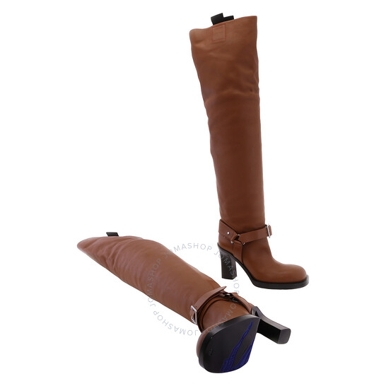 Burberry Leather Soft Stirrup Boots, Brand Size 40 ( US Size