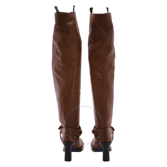 Burberry Leather Soft Stirrup Boots, Brand Size 40 ( US Size