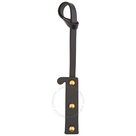 Burberry Letter I Stud Leather Charm in Black and Light Gold