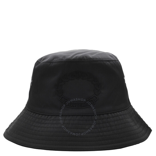 Burberry Logo Embroidered Bucket Hat, Size Small 8072253