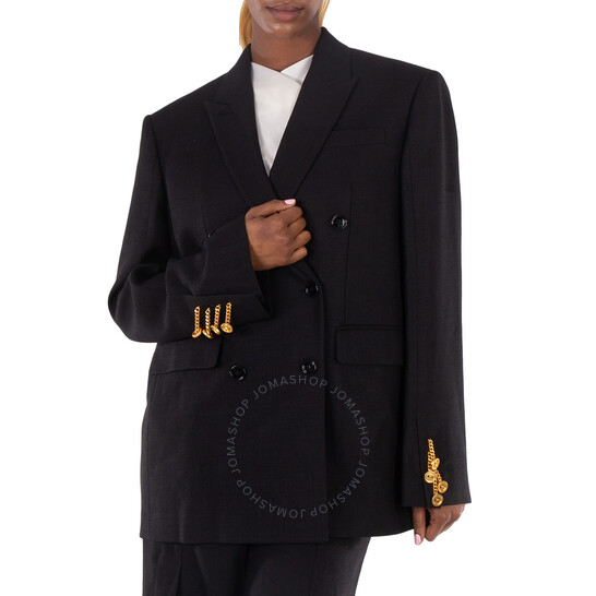 Burberry Long Sleeve Double Breasted Jacket, Brand Size 8
