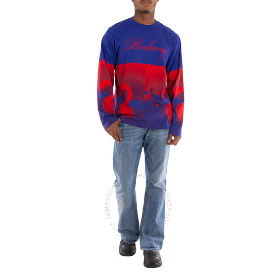 Burberry★素敵！Swan Long Sleeve T-Shirt Burberry Swan Print Long-sleeve Football T-shirt | ShopSimon