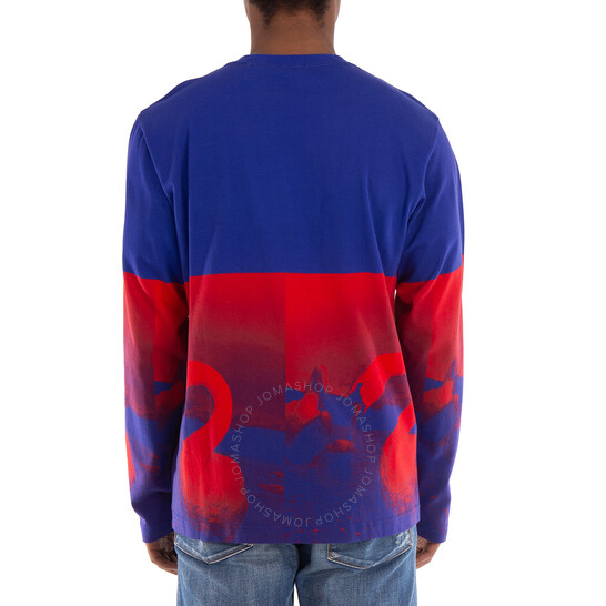 Burberry Long Sleeve Swan Logo T-Shirt, Size Large 8077334