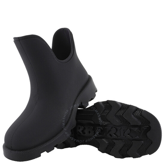 ショートブーツ・ブーティ Burberry FW23 'Marsh' ankle boots (8077784 BLACK) Burberry Marsh Round-Toe Ankle Rain Boots, Brand Size 35