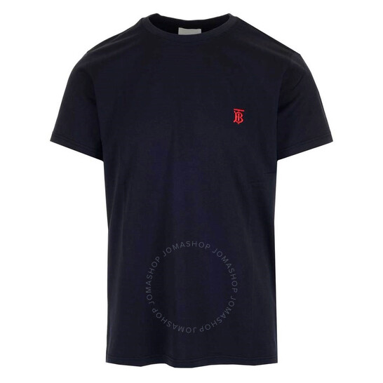 Burberry Navy Embroidered Logo T-shirt, Size X-Small 8014022