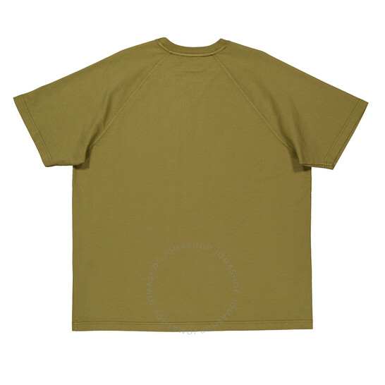 Burberry Men's Spruce Green Molesey Logo Embroidered Cotton