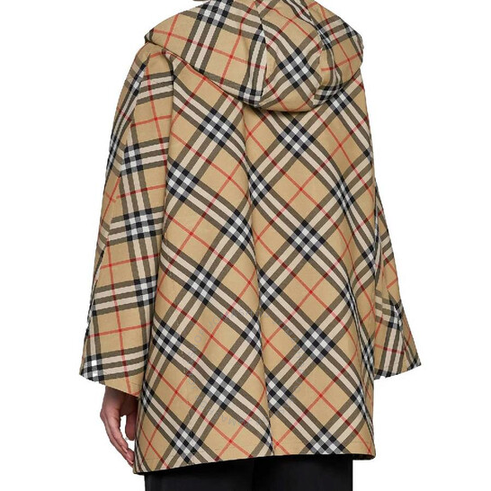 Burberry Nylon Check Poncho, Size XS/S 8095708 - Clothing