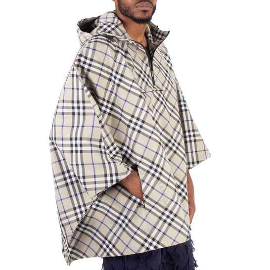Burberry Nylon Check Poncho, Size XS/S 8095709 - Clothing