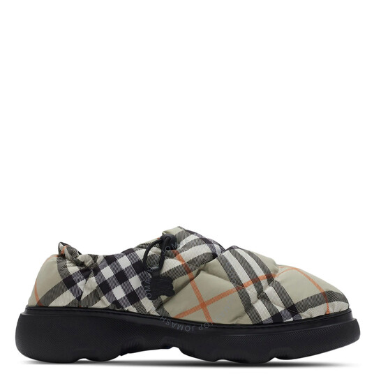 Burberry Pillow Checked Nylon Mules, Brand Size 43 ( US Size