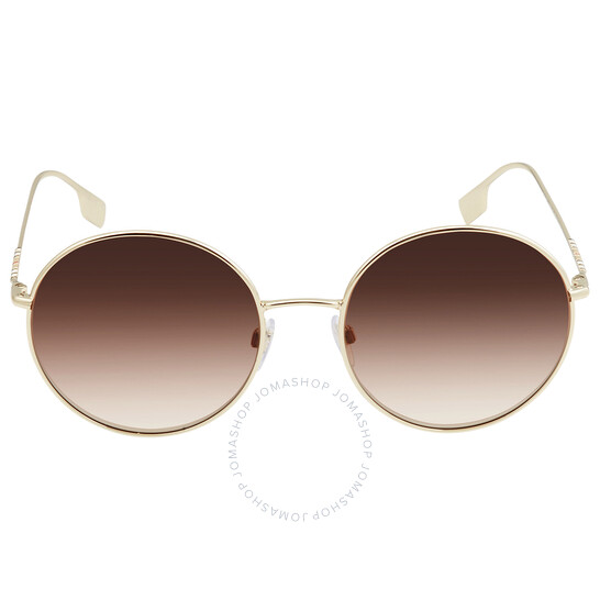 Burberry Pippa Gradient Brown Round Ladies Sunglasses BE3132