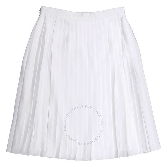 【送料&関税込】Burberry Printed Jersey Skirt Burberry Ladies Leopard Print Stretch Silk Pleated Skirt