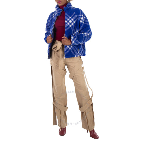 【BAON】Baoni two-way reversible check fleece padding jumper Burberry Reversible Check Fleece Jacket, Brand Size 08 (US